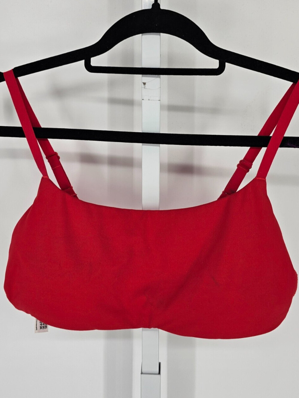 Pink by Victorias Secret Womens Sz L Bralette Bra Bright Red